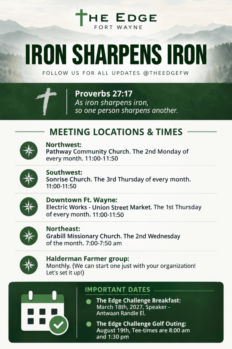 Iron Sharpens Iron Ministry Flyer